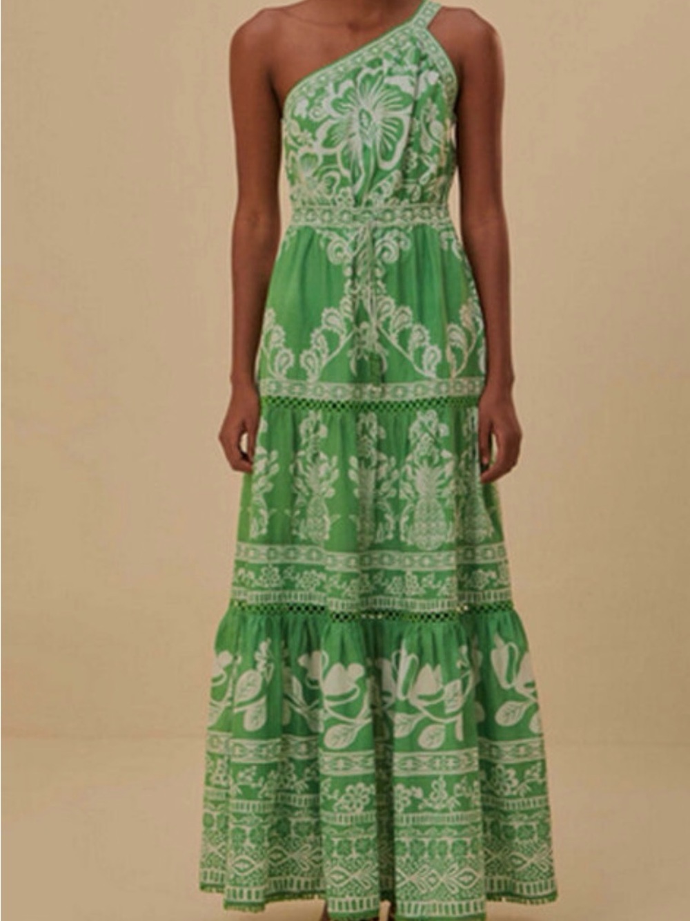 FARM Rio Green Sweet Garden Maxi Dress